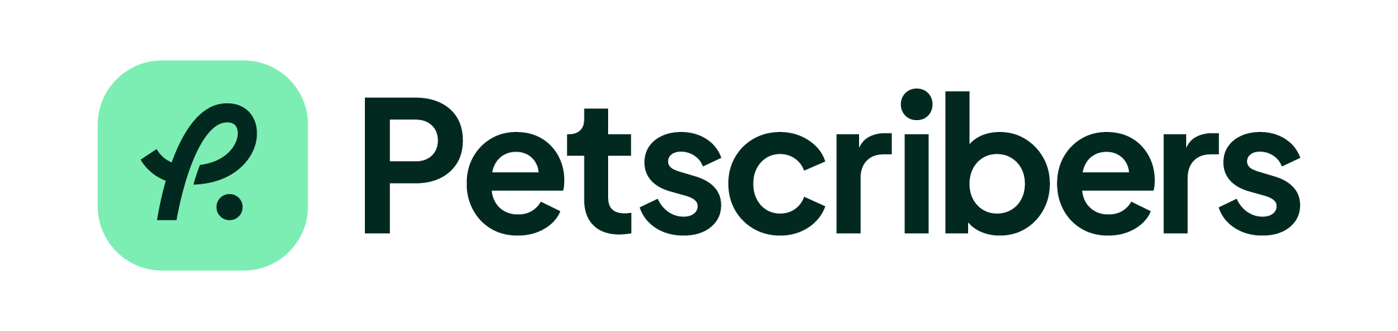 Petscribers logo - Designed by vets. Made for pets.
