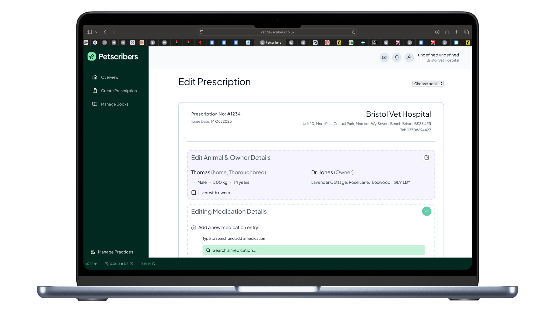 Petscribers Veterinary E-Prescribing Software