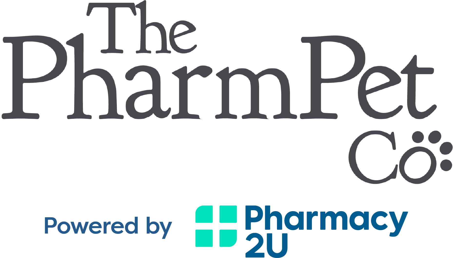 The PharmPet Co Logo - powered by Pharmacy 2U - Petscribers partner